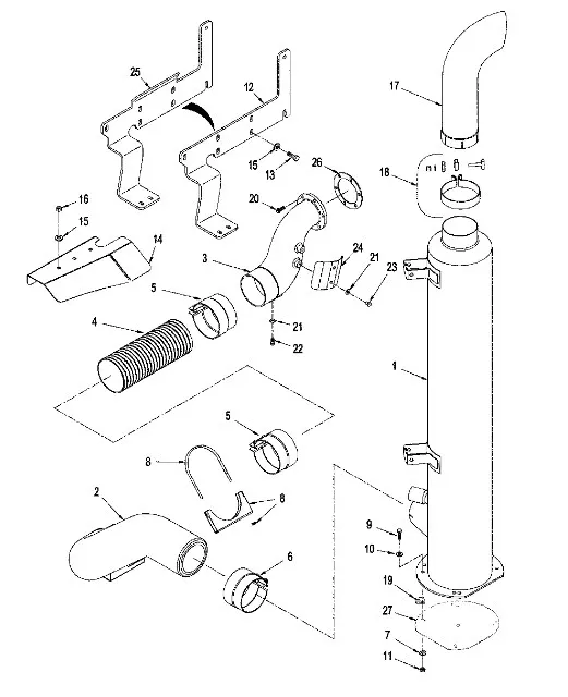 87430156 - труба выхлопная